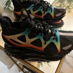 Nike Black and Multicolor Athletic Shoes